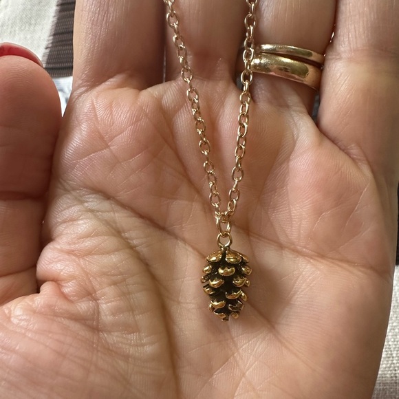 Cute Pinecone Necklace Nature Necklace Forest Necklaces - Picture 2 of 6